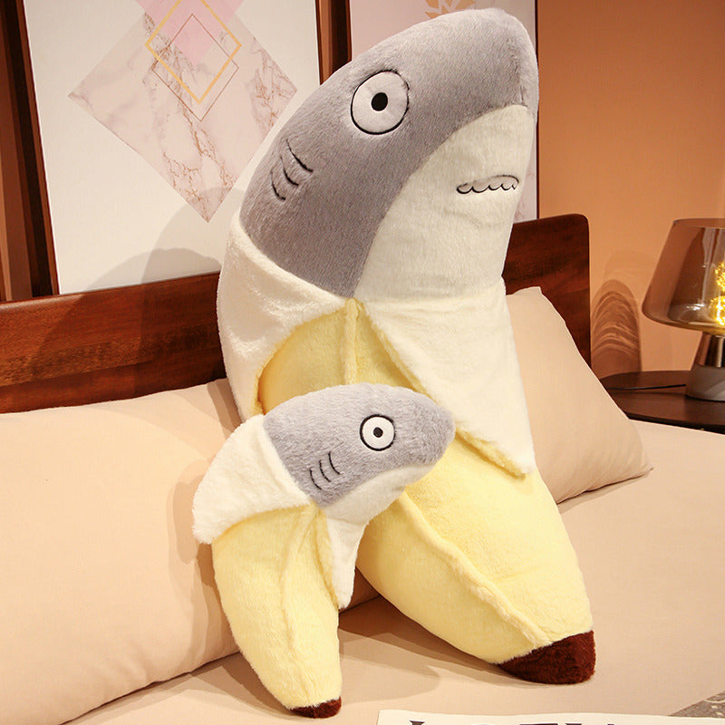 Shark Banana Pillow